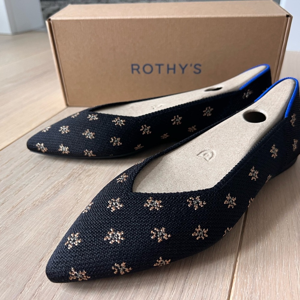 Rothy's Daisy Sparkle Flats